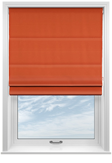 Devonshire, Terracotta - Twist&Fit Roman Blind